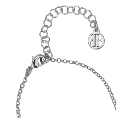 Collana con Cuore e Cristallo Light Sapphire KGR035L