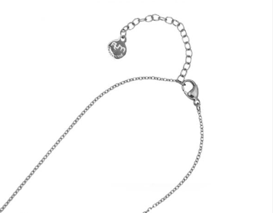 Collana con Cristallo a Cuore Violet AG/GR27