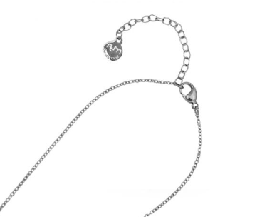 Collana con Cristallo a Cuore Acquamarina AG/GR28