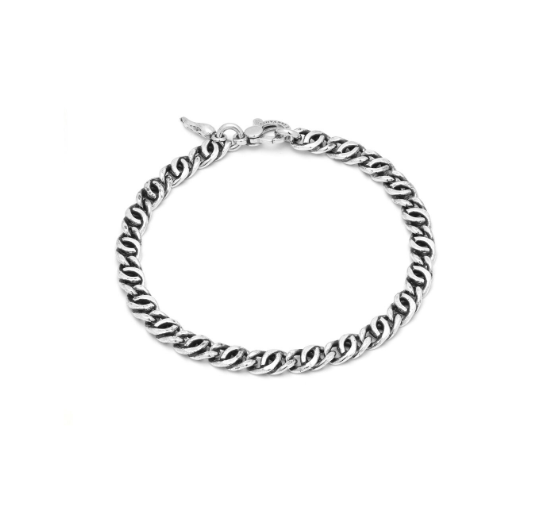 Pulsera Hombre Doble Curb Pequeña 11344