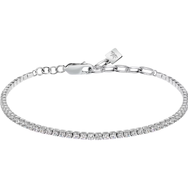 Bracciale Uomo Tennis con Zirconi Bianchi SATT15
