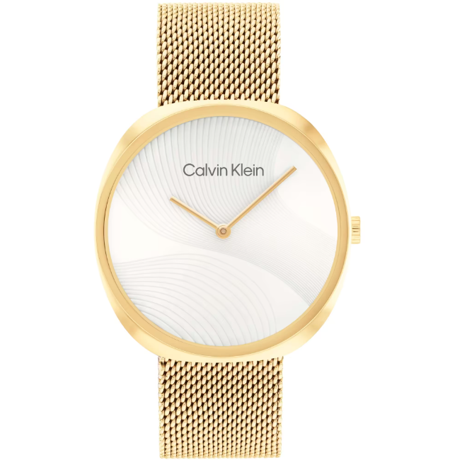 Orologio Donna Sculptural Dorato e Bianco 25200246
