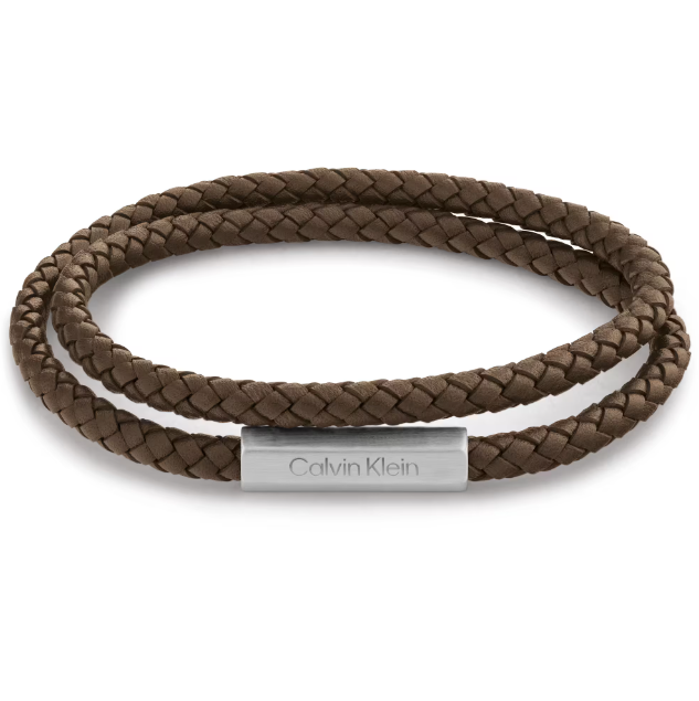 Bracciale Uomo Architectural in Pelle Marrone 35000208