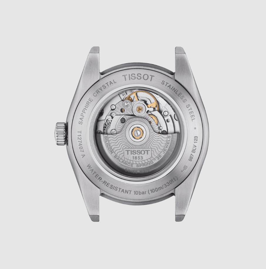 Orologio Uomo Gentleman Powermatic 80 Silicium Acciaio e Verde T1274071109101