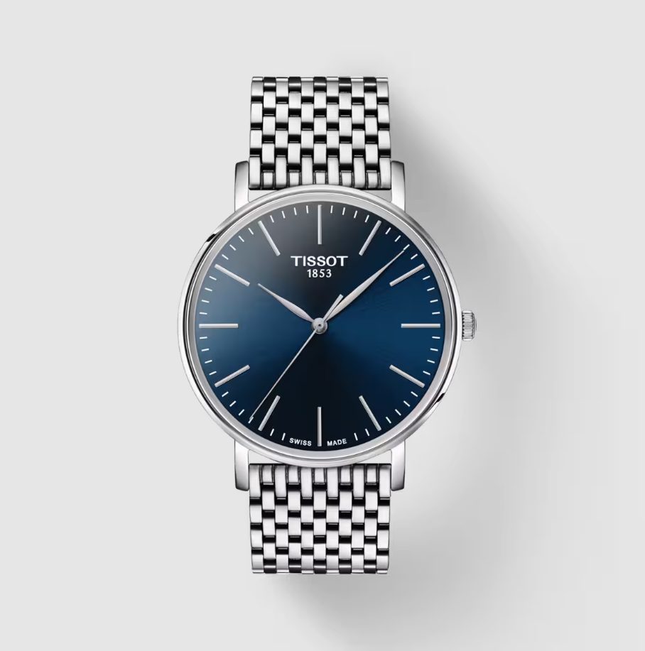 Orologio Uomo Everytime 40mm Acciaio e Blu T1434101104100