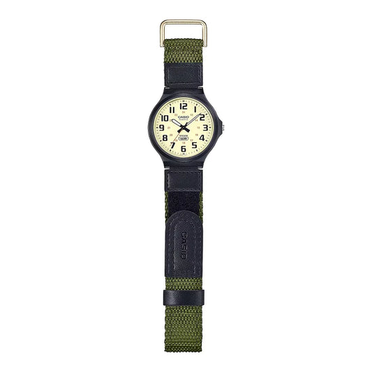 Orologio Uomo Solo Tempo Nero e Verde MW-240B-3BVEF