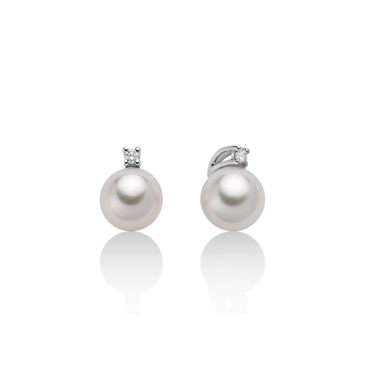 Orecchini con Diamanti e Perle Akoya 6.5mm PER2332M