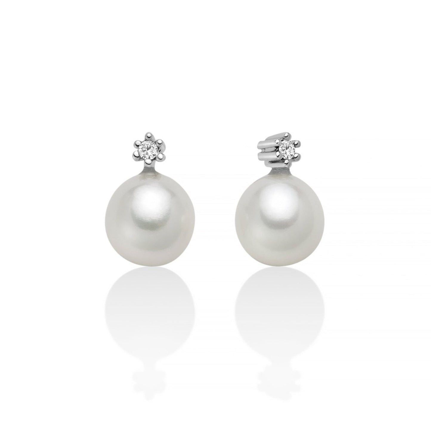 Orecchini con Diamanti e Perle 8mm PER2652