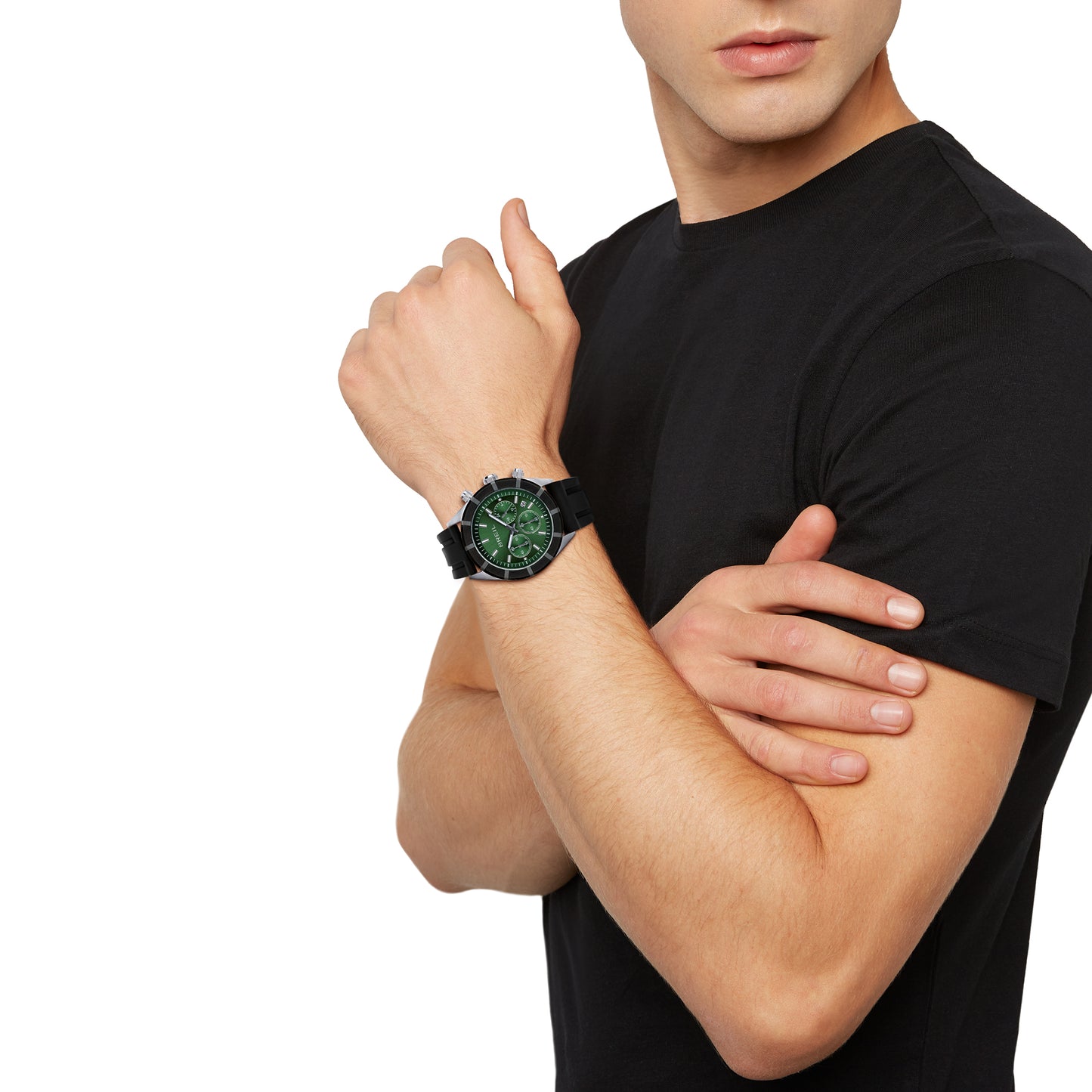 Orologio Uomo B 12 H Nero e Verde TW2024