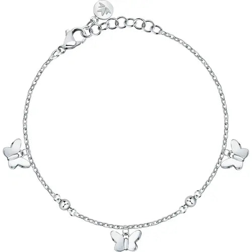 Bracciale Talismani Acciaio con Farfalla SAUN36