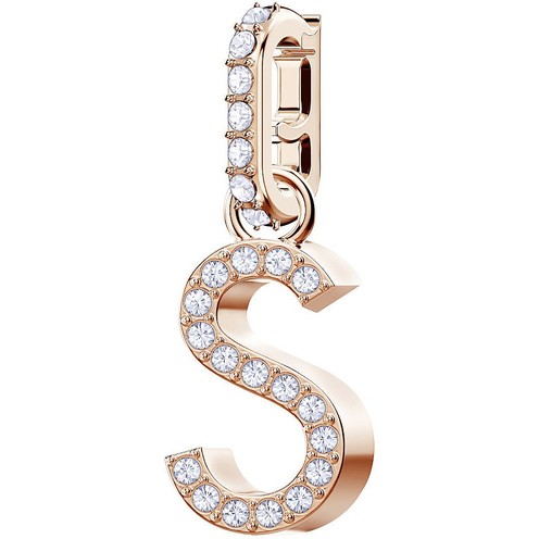 Charm S Rosato con Pavé di Clear Crystal 5434399