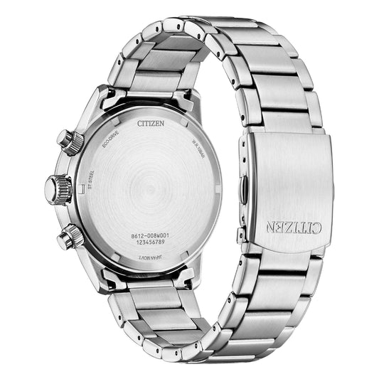 Orologio Uomo Of Nautic Crono Acciaio, Bianco e Blu CA0860-80A