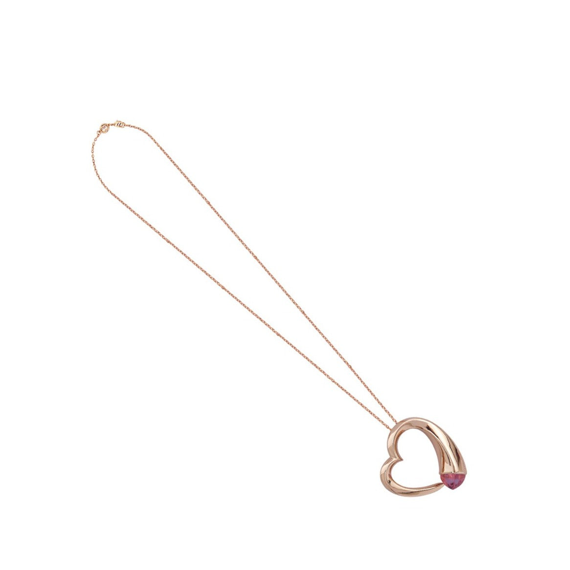 Collana Caleida Rosata con Cuore e Cristallo Morganite KGR033RH