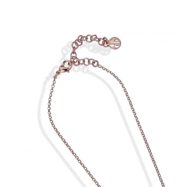 Collana Rosata con Cristalli Rosa e Tormalina Rossa XGR653RS