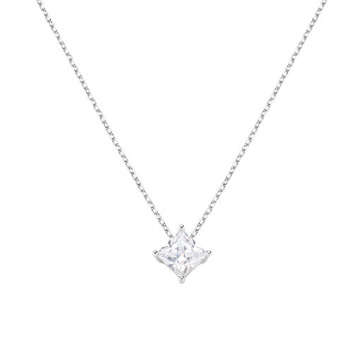 Collana Diamonds con Punto Luce Quadrato Medio CLSOQ50BB