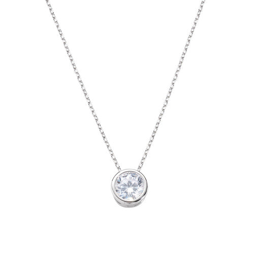 Collana Diamonds con Punto Luce Tondo Grande CLSOT60BB