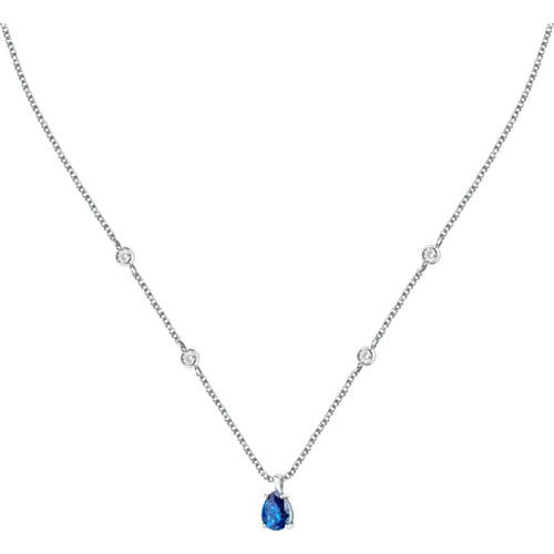 Collana Tesori con Pietra Blu a Goccia SAIW191