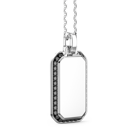 Collana Uomo Insignia in Argento con Pendete a Targa ESC117