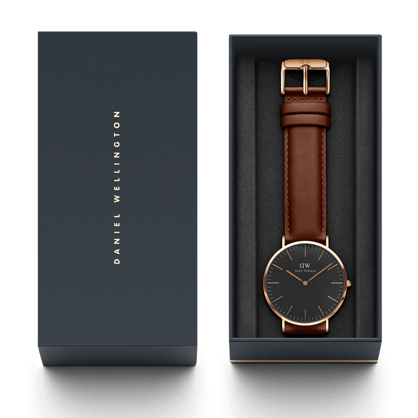Orologio Uomo Classic Black St. Mawes Rosato e Nero DW00100124