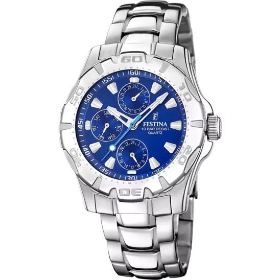 Orologio Uomo in Acciaio e Blu F16242/M