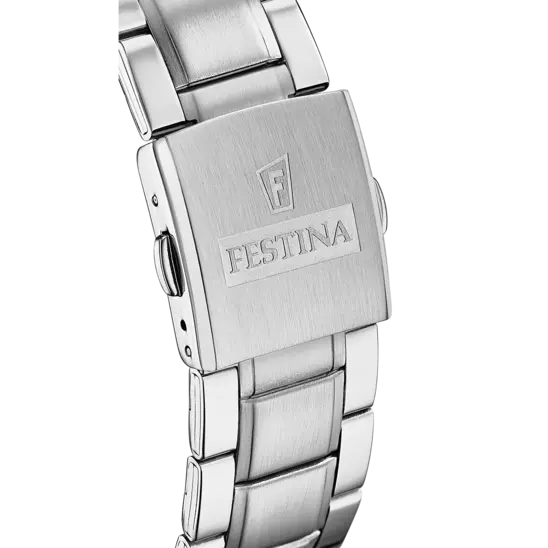 Orologio Uomo Timeless in Acciaio e Blu F16759/3