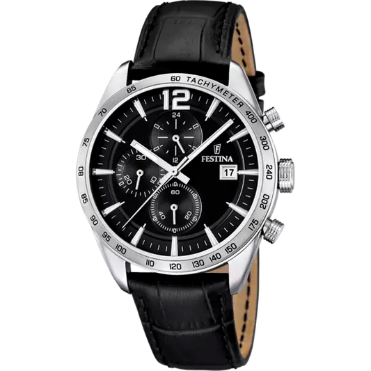 Orologio Uomo Timeless in Acciaio e Nero F16760/4