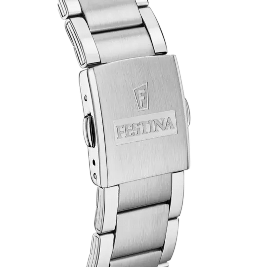 Orologio Uomo Timeless Chronograph in Acciaio e Nero F20343/8