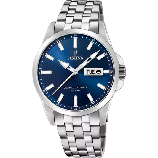 Orologio Uomo Classics in Acciaio e Blu F20357/3