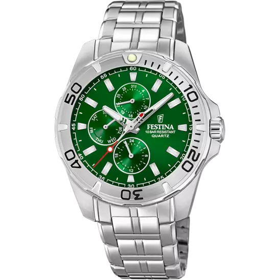 Orologio Uomo Acciaio e Verde F20445/7