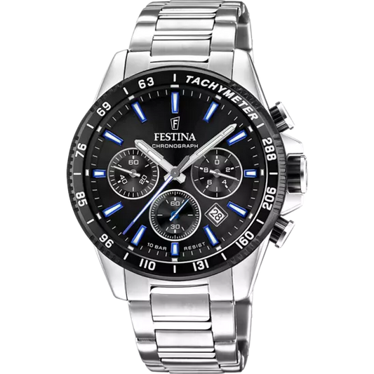 Orologio Uomo in Acciaio e Nero F20560/5