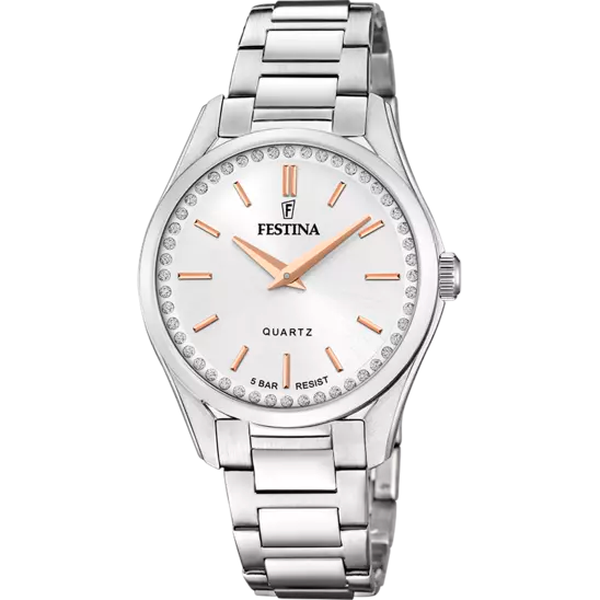 Orologio Donna Mademoiselle Acciaio e Bianco F20583/1