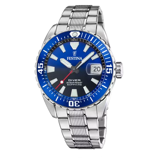 Orologio Uomo The Originals Acciaio e Blu F20669/1