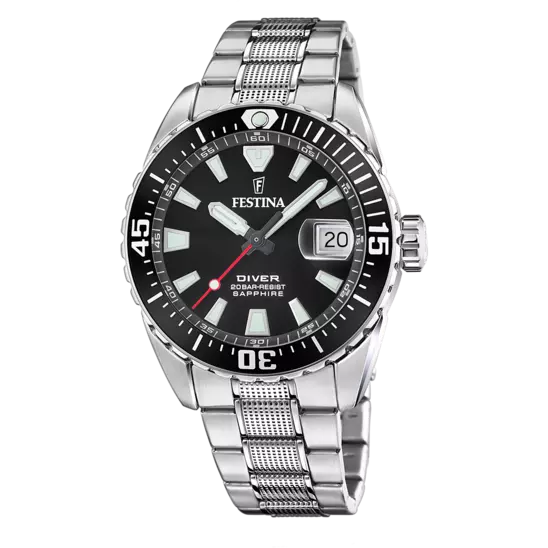 Orologio Uomo The Originals Acciaio e Nero F20669/3