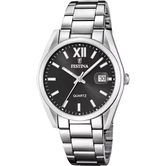 Orologio Uomo Acciaio e Nero F20683/6