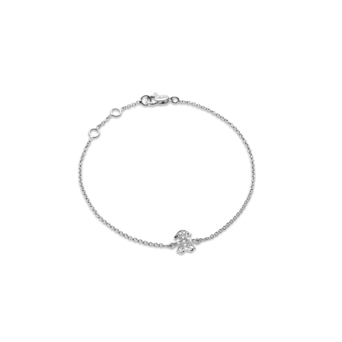 Pulsera Bimba en Oro Blanco y Pavé de Diamantes LBB340