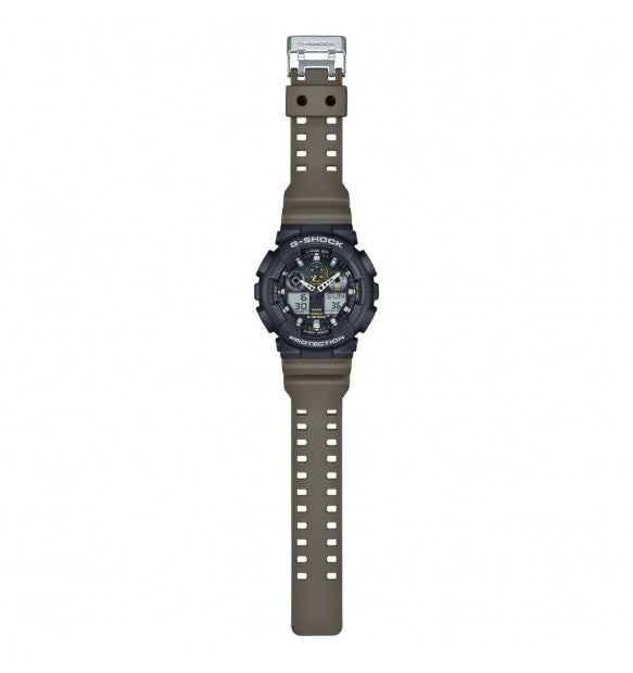 Orologio Uomo G-Shock Classic Nero e Marrone GA-100TU-1A3ER