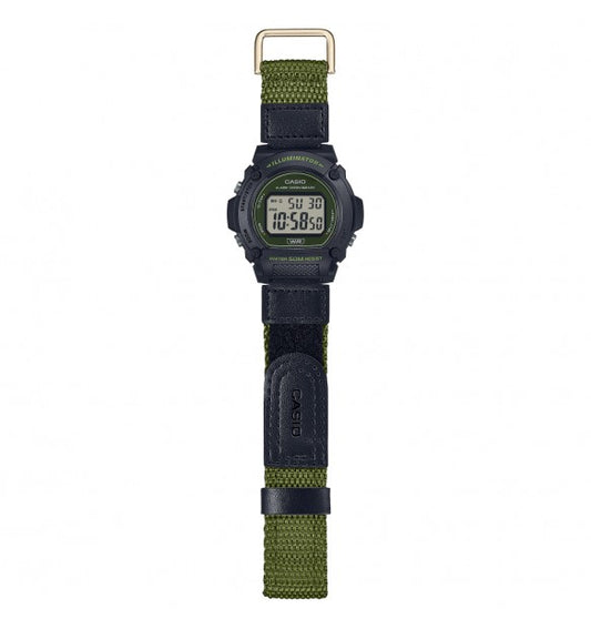 Orologio Uomo Timeless Nero e Verde W-219HB-3AVEF