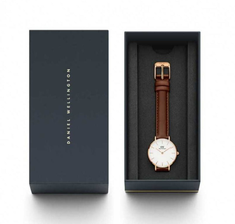 Classic Petite St Mawes 28 mm Reloj dorado rosa para mujer DW00100231