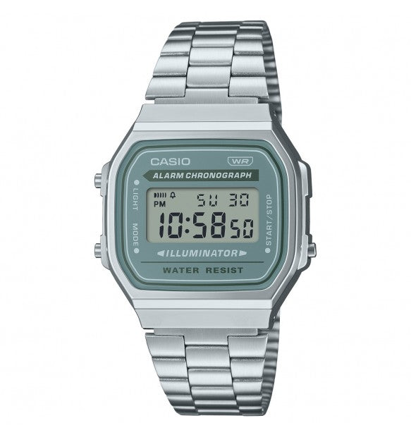 Orologio Vintage Iconic Acciaio e Verde A168WA-3AYES