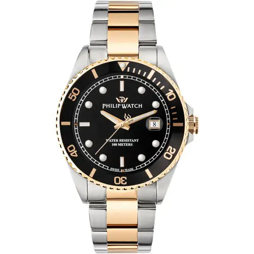 Orologio Uomo Caribe Sport Acciaio, Dorato e Nero R8253597079