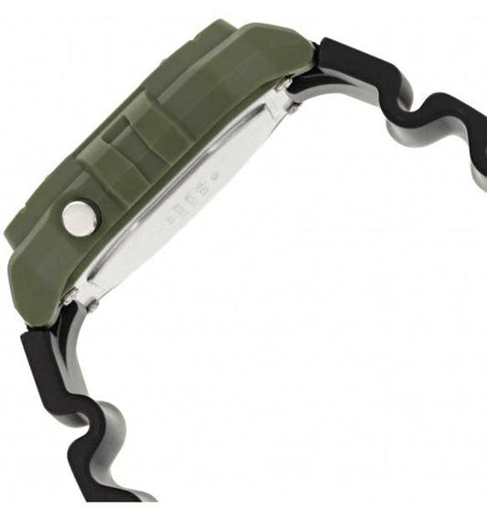 Orologio Uomo Nero e Verde W-218H-3AVEF