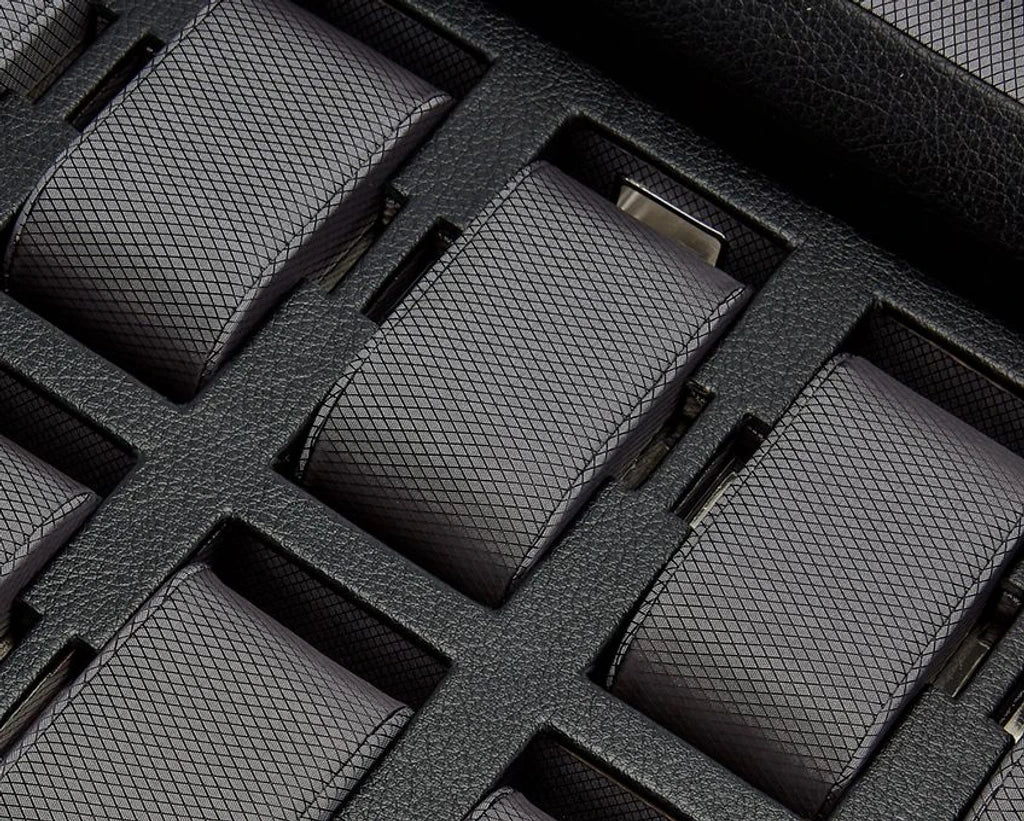 Scatola Porta Orologi 8 Pezzi Pelle Nera 466002