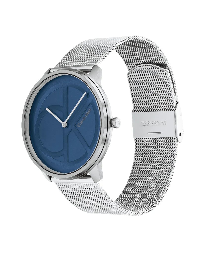 Orologio Uomo Iconic Mesh Argentato e Blu 25200031