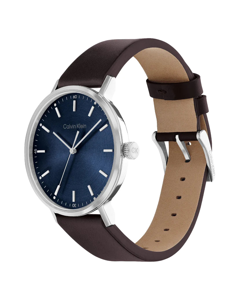 Orologio Uomo Timeless Modern Mesh Acciaio, Blu e Marrone 25200052