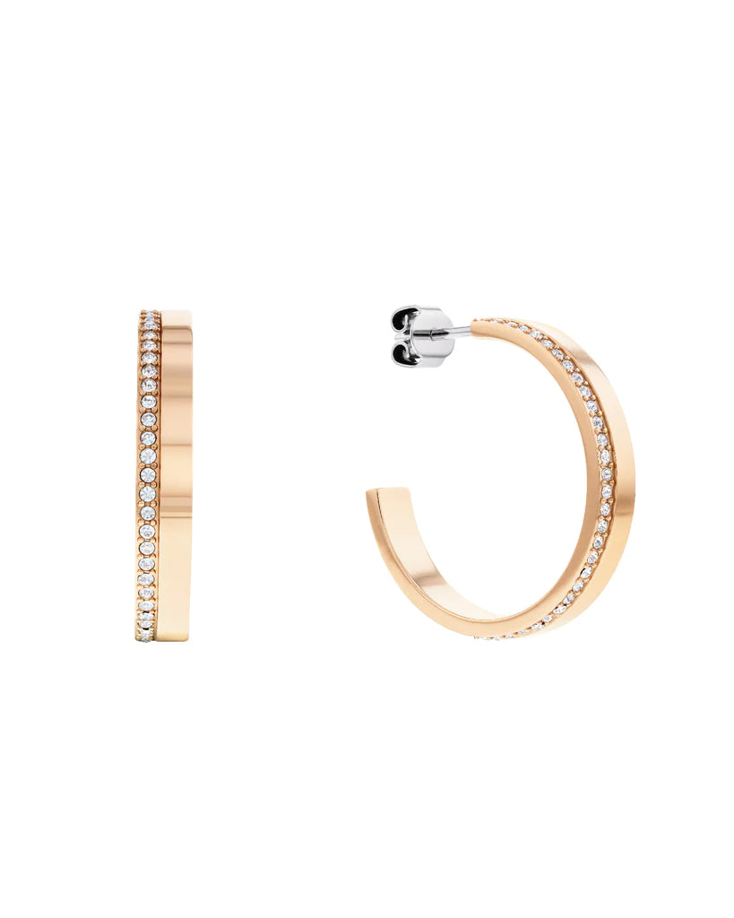 Pendientes Timeless Minimal Lineal Rosa 35000165