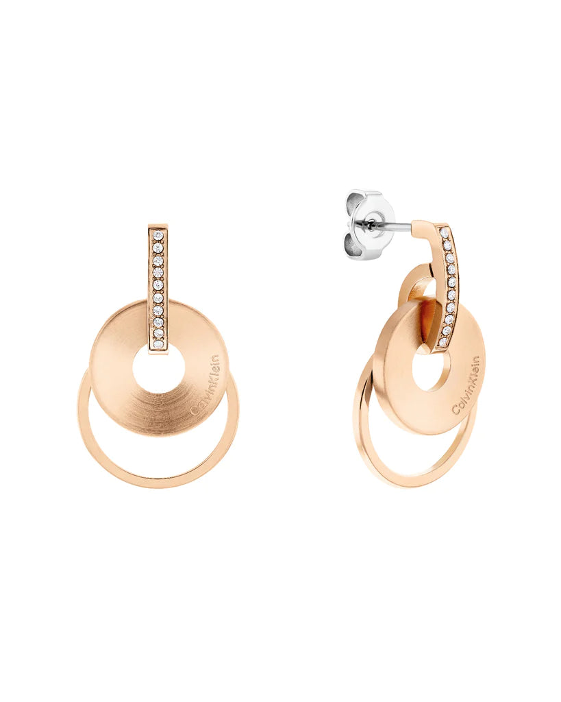 Orecchini Timeless Playful Circular Shimmer Rosè 35000153