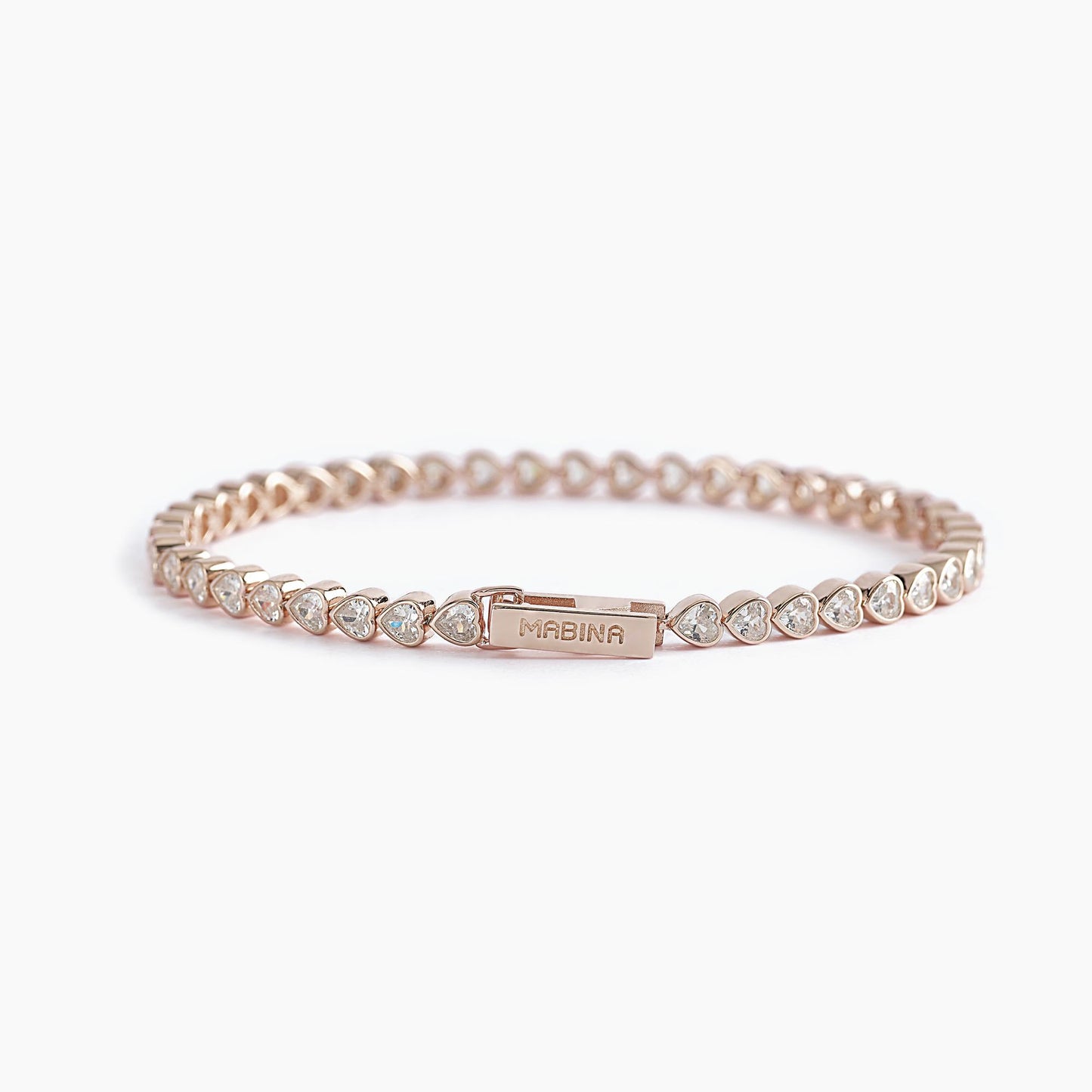 Pulsera Rosato Tennis Stupendous Thought Zirconia Heart 533511