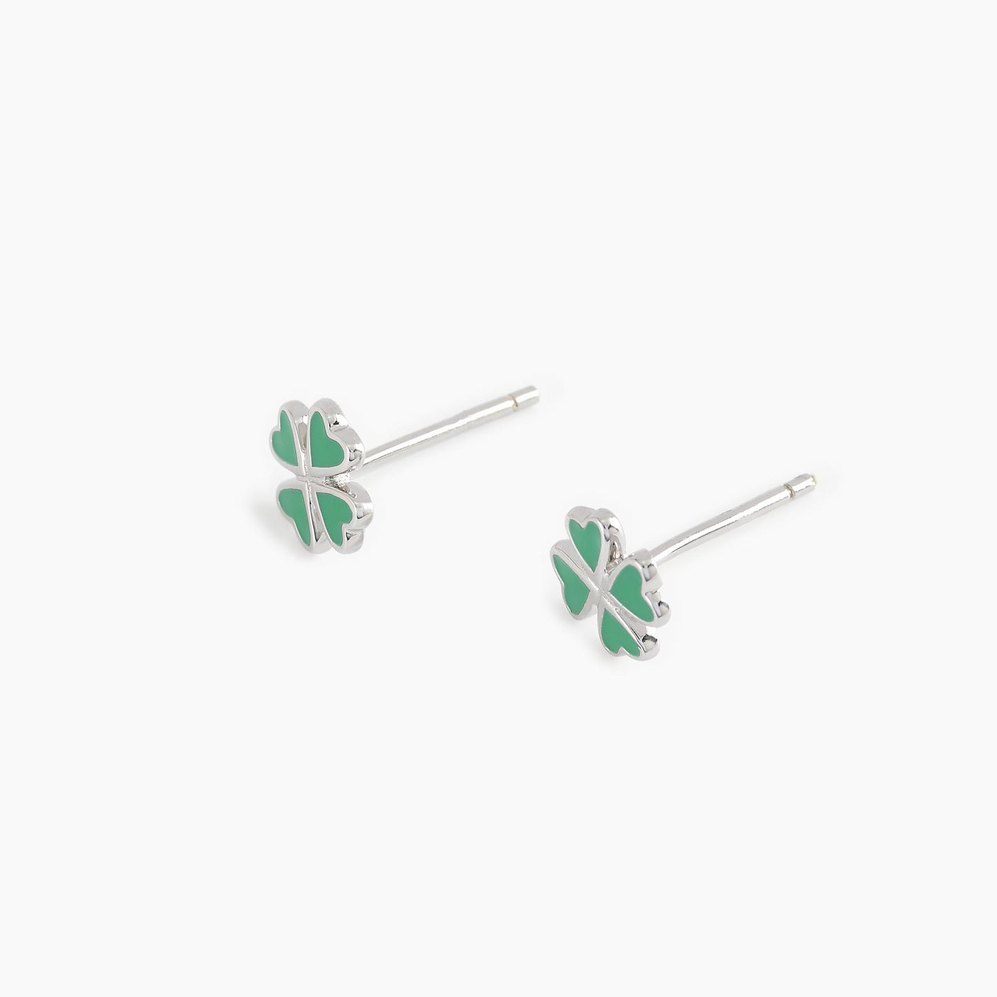 Orecchini Lobo Buona Fortuna Quadrifoglio Verde 563455