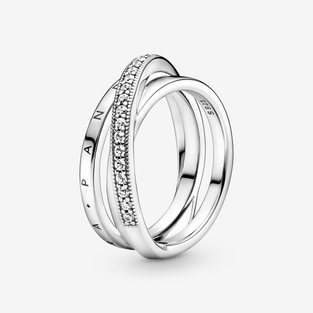 Anillo de líneas entrelazadas 199057C01