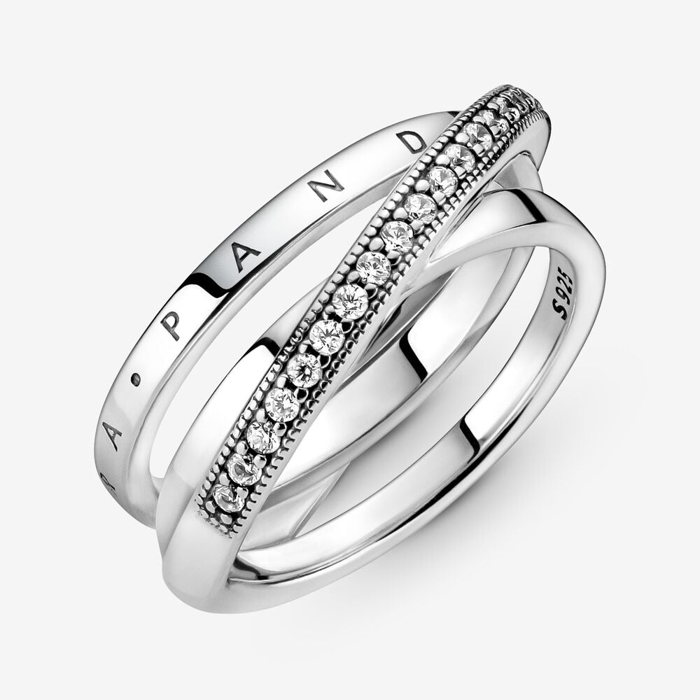 Anillo de líneas entrelazadas 199057C01